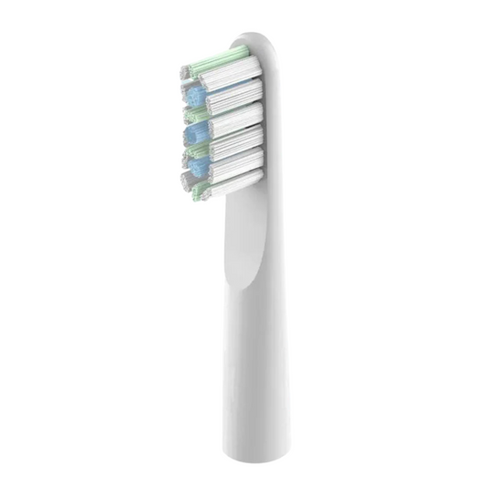 Angled view of our replacement brush head's fine bristles