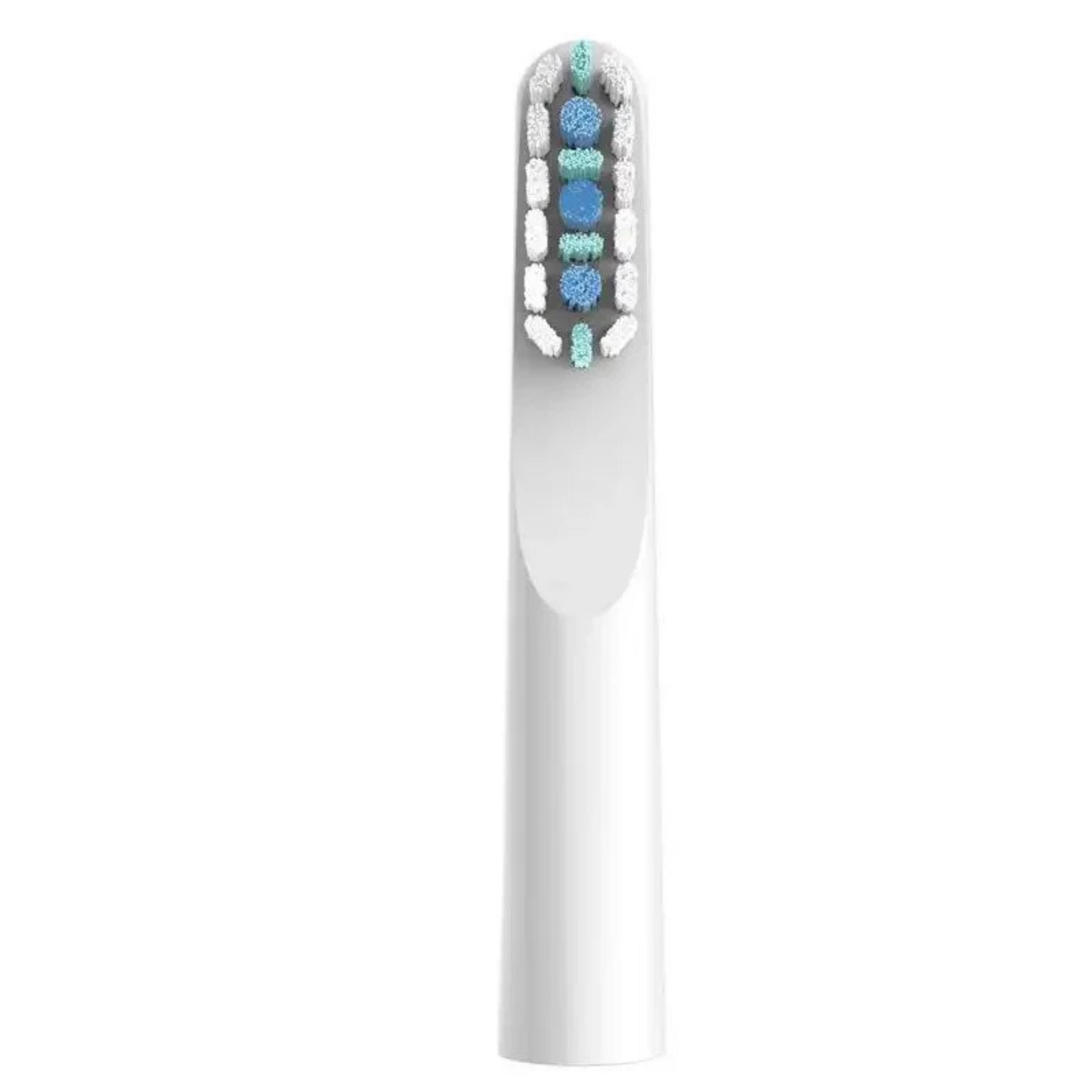 Front view of our replacement brush head's fine bristles